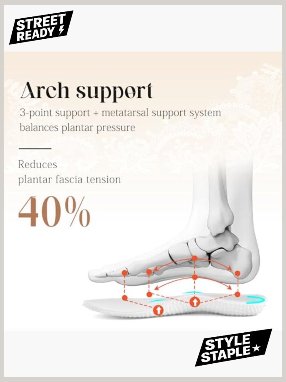 Women's Lace-Up Chunky Sneakers Memory Foam Arch Support Tennis Walking Shoes - Picture 3 of 7
